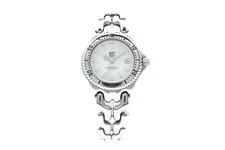 【Near 】Tag Heuer Sel WG1312-2 Date White Dial Quartz Japan 3