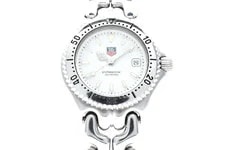 【Near 】Tag Heuer Sel WG1312-2 Date White Dial Quartz Japan 4