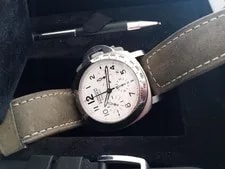 Panerai PAM00188 Luminor Daylight Chrono SS White Dial 3