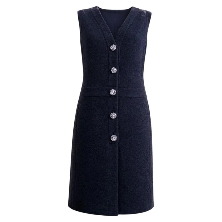 Chanel — Chanel Paris / Dubai CC Gripoix Buttons Jacket Dress 46 FR — Clothing — resale