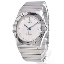 Omega Constellation Date Silver Quartz 2