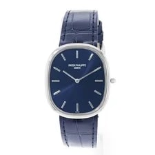 Patek Philippe Golden Ellipse 5738P-001 35x39mm Blue Index Patinum 3