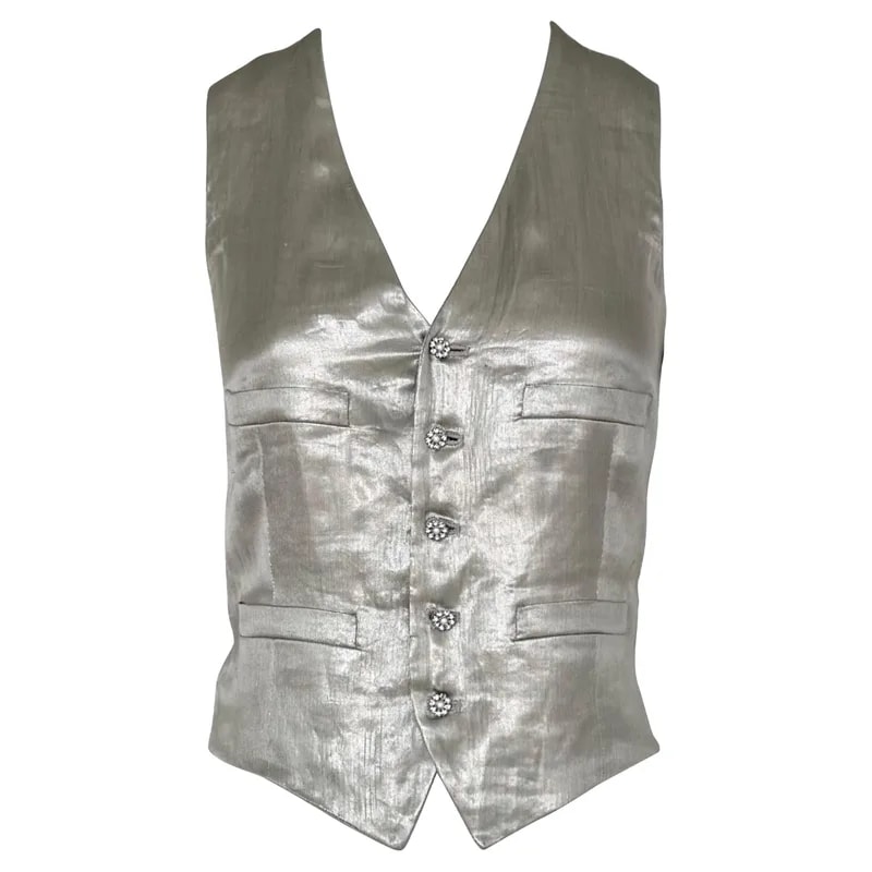 Ralph Lauren — Ralph Lauren Runway Collection Metallic Vest — Clothing — resale