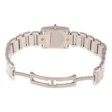 Cartier Tank Française SM W51028Q3 Stainless Steel 20mm Pink Dial Quartz #DW2027 4