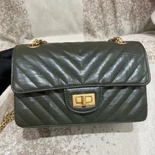 Chanel — Chanel 2.55 Flap Chain Crossbody V-Stitch HW [] — Handbag — resale