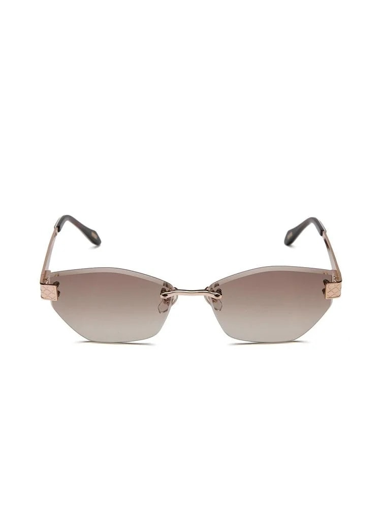 Just Cavalli Sjc202 Metal Hexagonal Frame Sunglasses — 2