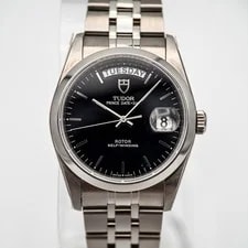 Tudor — Tudor Prince Day-Date 76200 – Black Dial – 36mm Steel – — Watch — resale