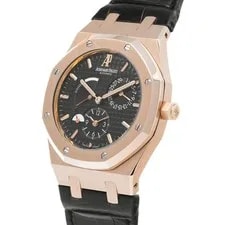 Audemars Piguet Royal Oak Dual Time 26120OR.OO.D002CR.01 Black Dial Pink #W141 2