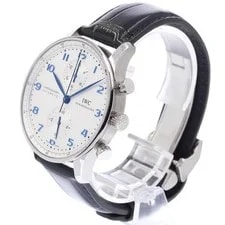 IWC Portugieser IW371446 41mm SS Silver Dial Automatic #C3166 2