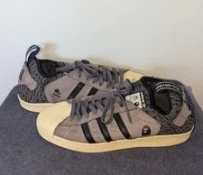 A Bathing Ape — A Bathing Ape X Neighborhood Adidas Superstar Boost Size 10 Flaws — Sneaker — resale