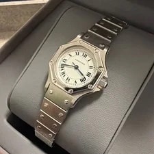 Cartier Santos Octagon SM Automatic Stainless Steel Serviced 3