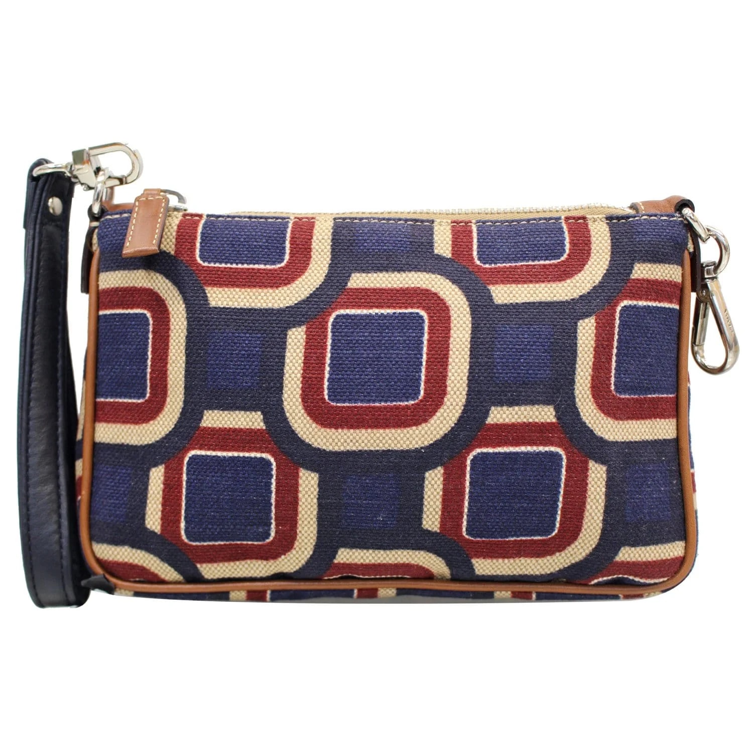 Prada Check Printed Wristlet 4