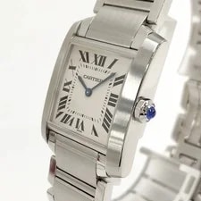 Cartier Tank Française MM Quartz SS Ivory Dial W51003Q3 Authentic From Japan 3