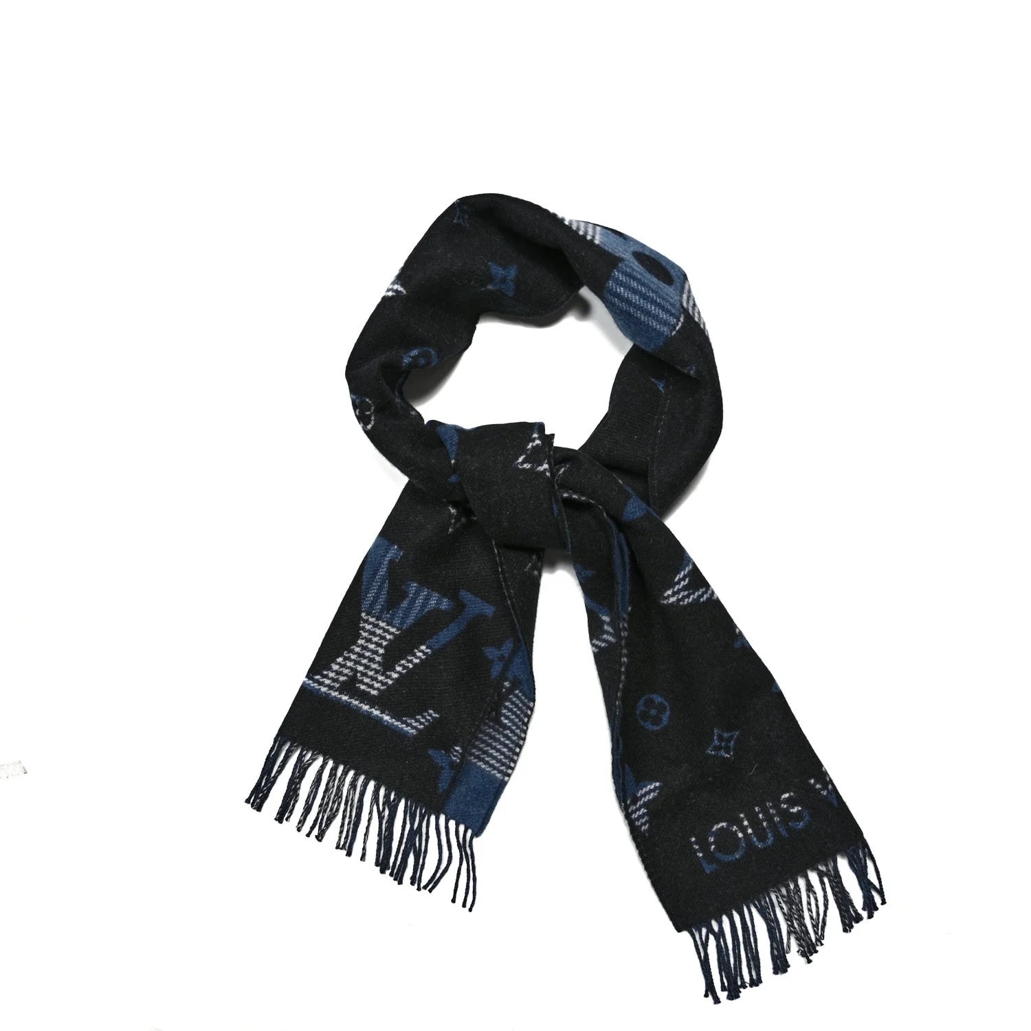 Louis Vuitton — Galaxy Tartan City Scarf — Accessory — resale