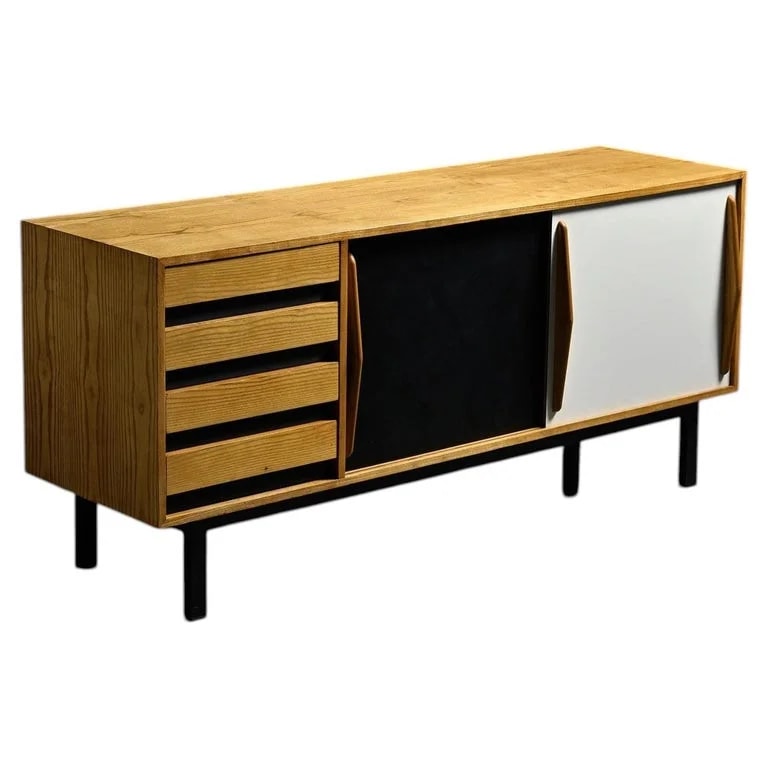 Charlotte Perriand — Ash Cansado Sideboard By Charlotte Perriand, Steph Simon Circa 1960 — Furniture — resale