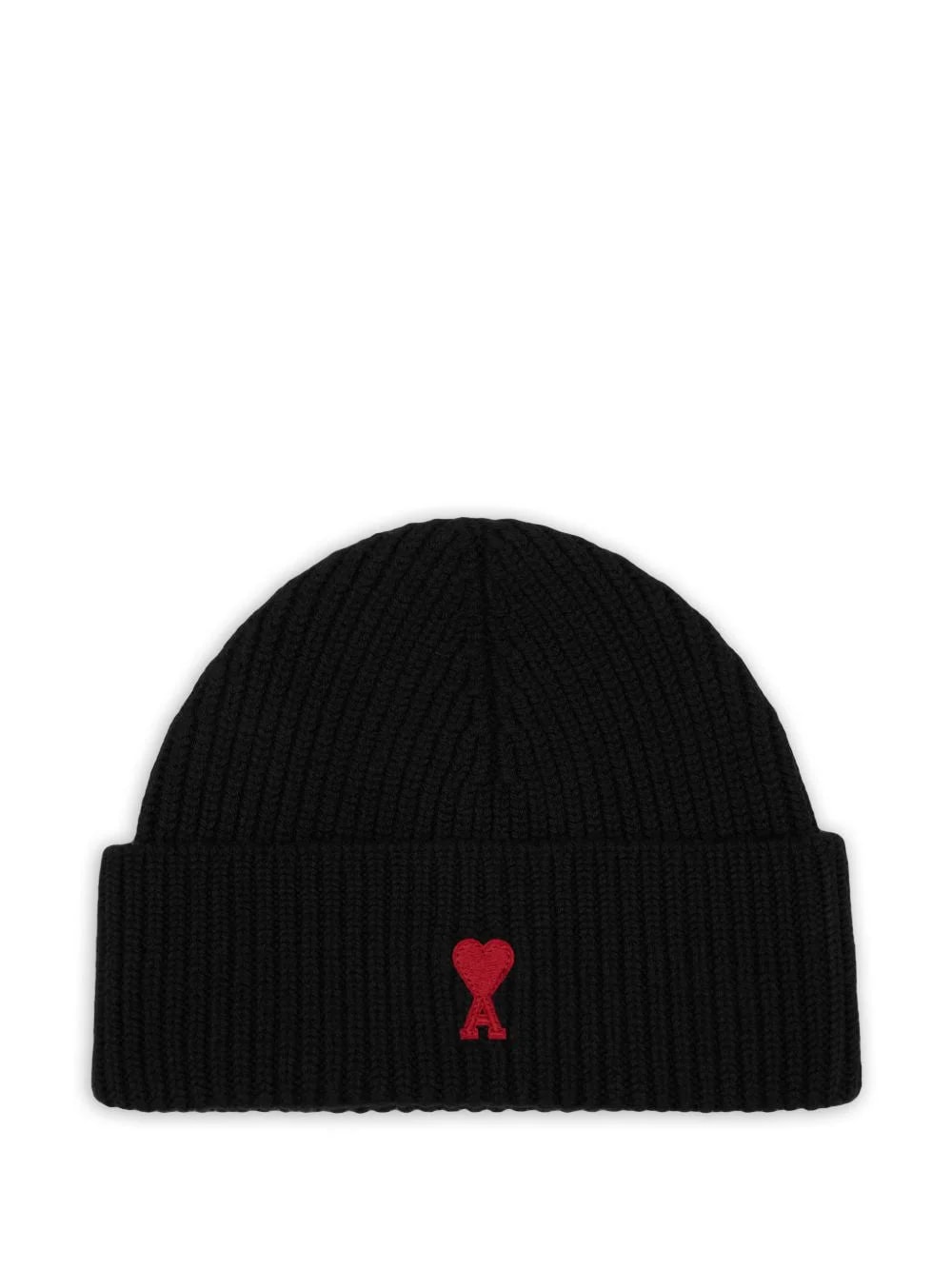 AMI Paris — Ami Paris de Coeur Embroidered Beanie — Beanies — Accessory — resale