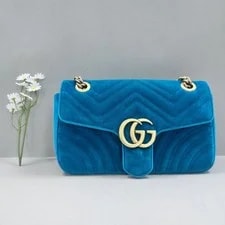 Gucci — Gucci GG Marmont Bright Chevron Chain — Handbag — resale