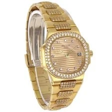 Patek Philippe — Patek Philippe Nautilus Mini 28mm Ref.4700/53 Quartz 18KYG Diamond 168349 — Watch — resale