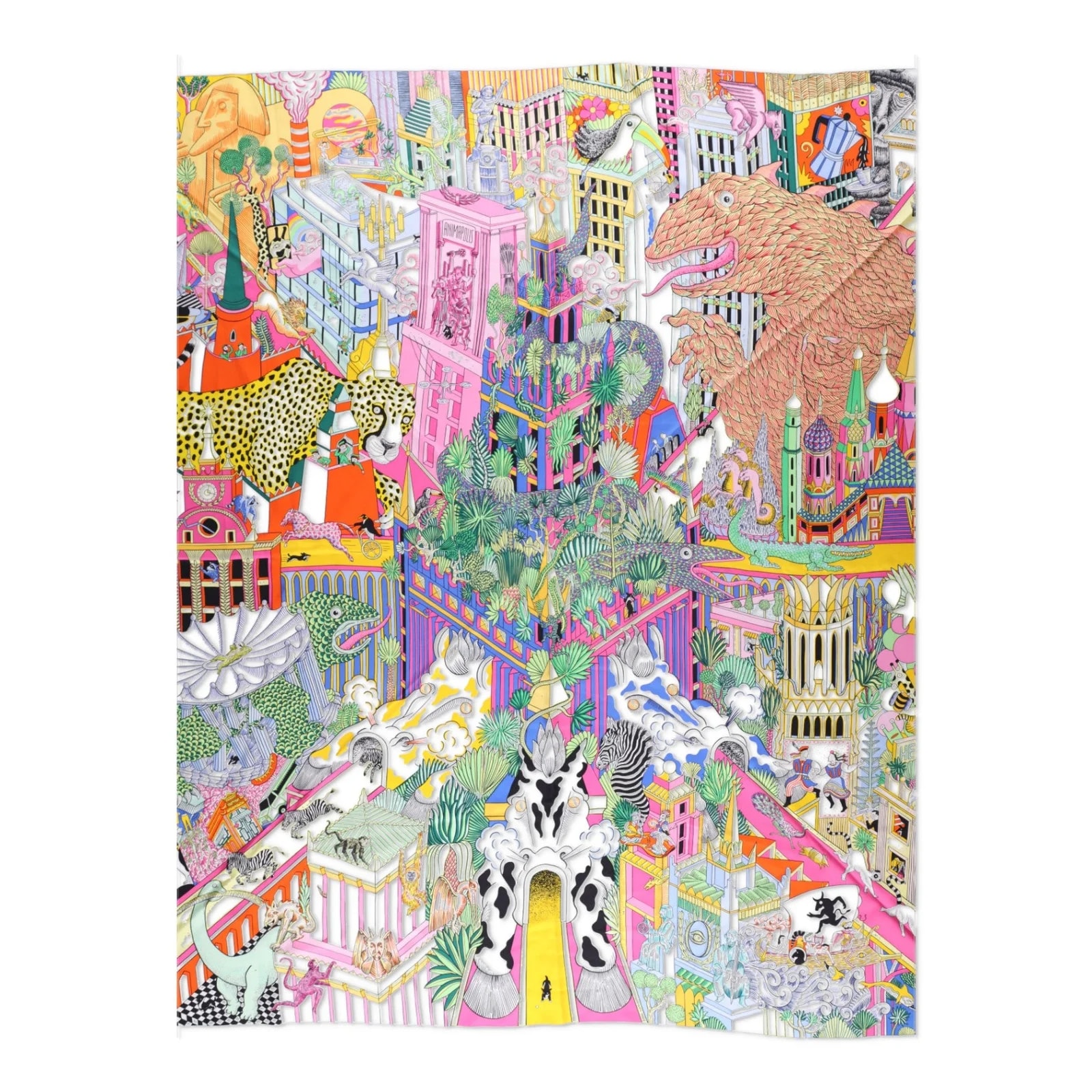 Hermès — Hermès Animapolis Scarf 140 — Accessory — resale
