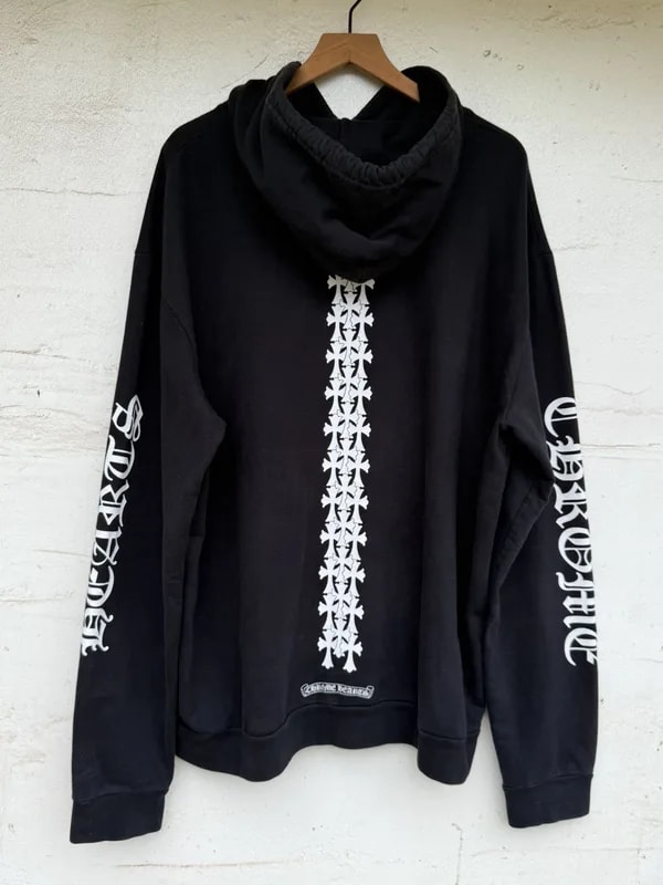 Chrome Hearts — Hearts Cemetery Cross Tire Tracks Hoodie — Handbag — resale