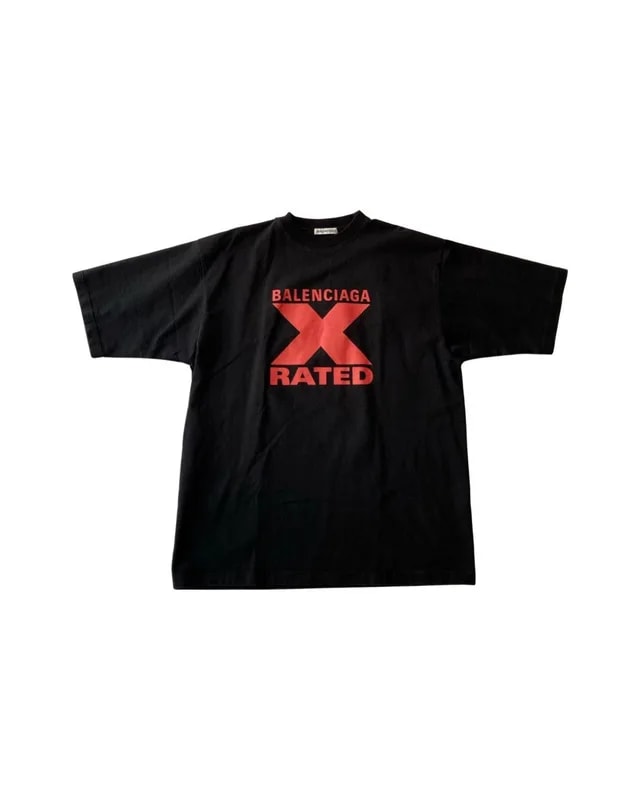 Balenciaga — Balenciaga X Rated T-Shirt — streetwear — resale