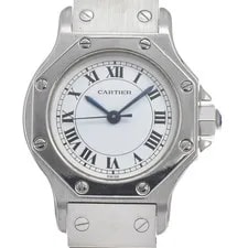 Cartier — With Paper Cartier Santos Octagon SM White Dial Automatic D#146648 — Watch — resale
