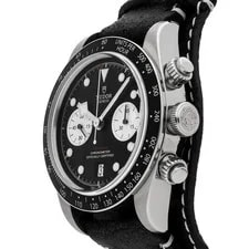Tudor Black Bay Chrono Steel Black Silver Auto 41mm Bund Strap 79360N 2