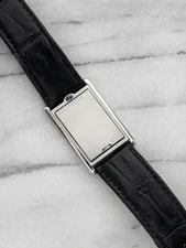 2001 Cartier Tank Basculante 2390 Stainless Steel White Roman Dial Manual 25 Mm 4