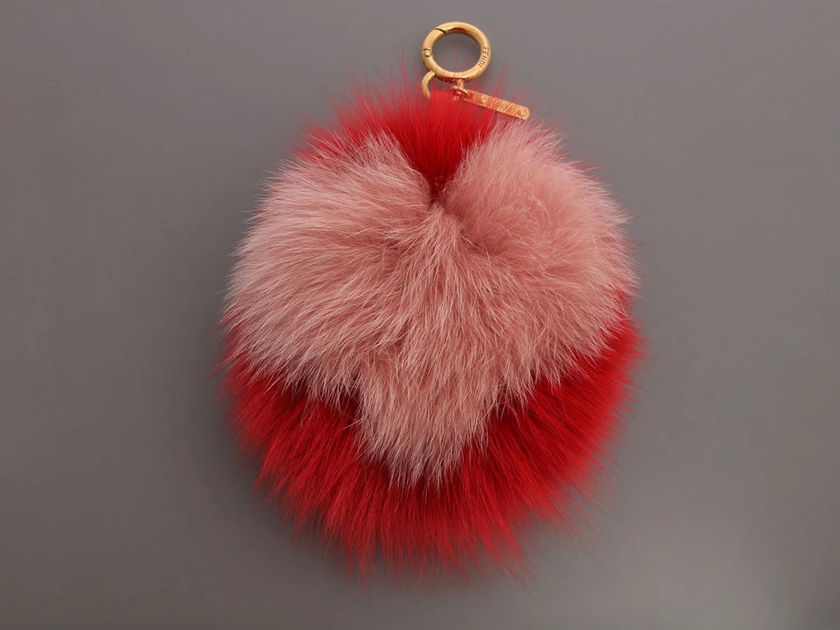 Fendi and Fox Heart Pom Charm 2