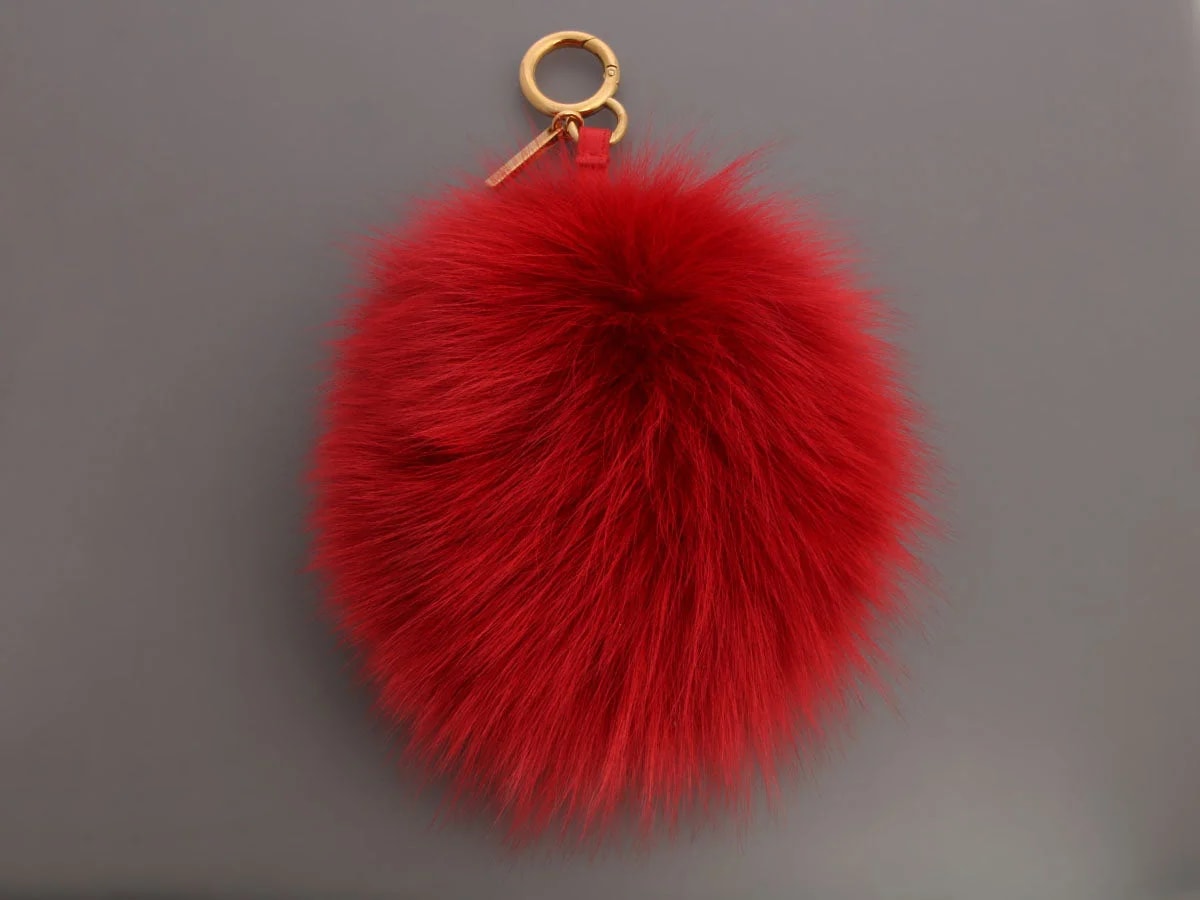 Fendi and Fox Heart Pom Charm 3