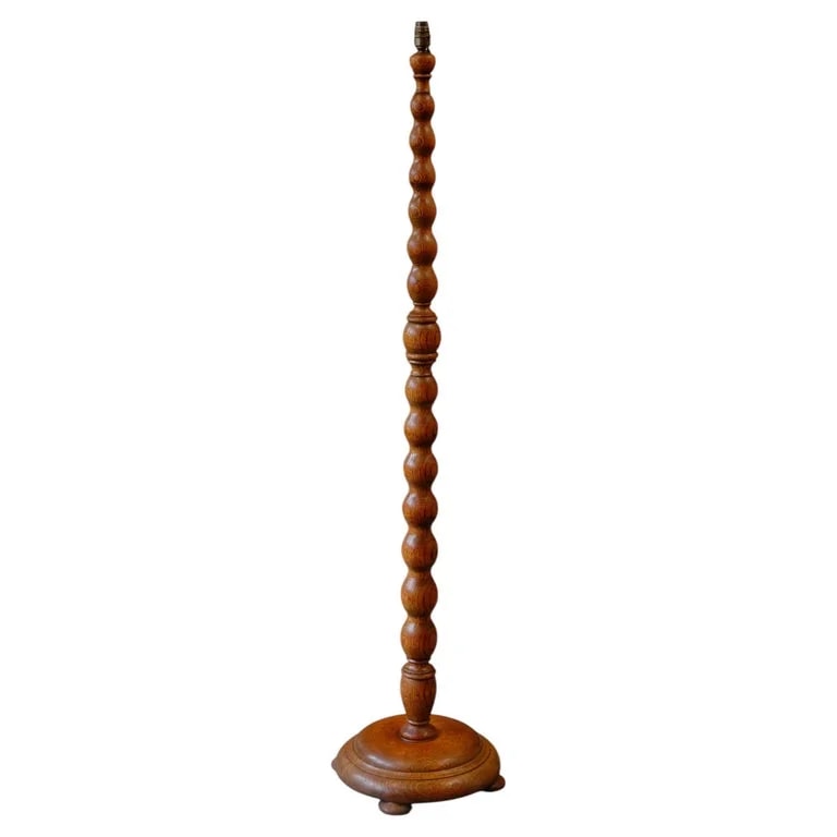 English Early 20th Century Bobbin Turned Floor Standing — lighting — resale
