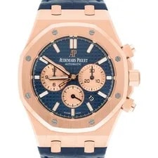Audemars Piguet Royal Oak Chronograph 26331OR.OO.D315CR.01 Blue Dial Blue Lea... 2