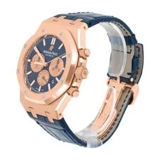 Audemars Piguet Royal Oak Chronograph 26331OR.OO.D315CR.01 Blue Dial Blue Lea... 4
