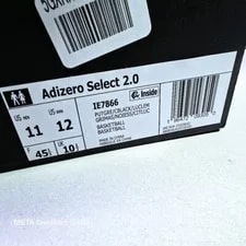 Adidas US 11 Basketball Adizero Select 2.0 2