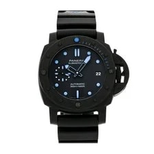 Panerai — Panerai Luminor Submersible Carbotech Auto 42mm Black Dial Rubber Strap PAM 960 — Watch — resale