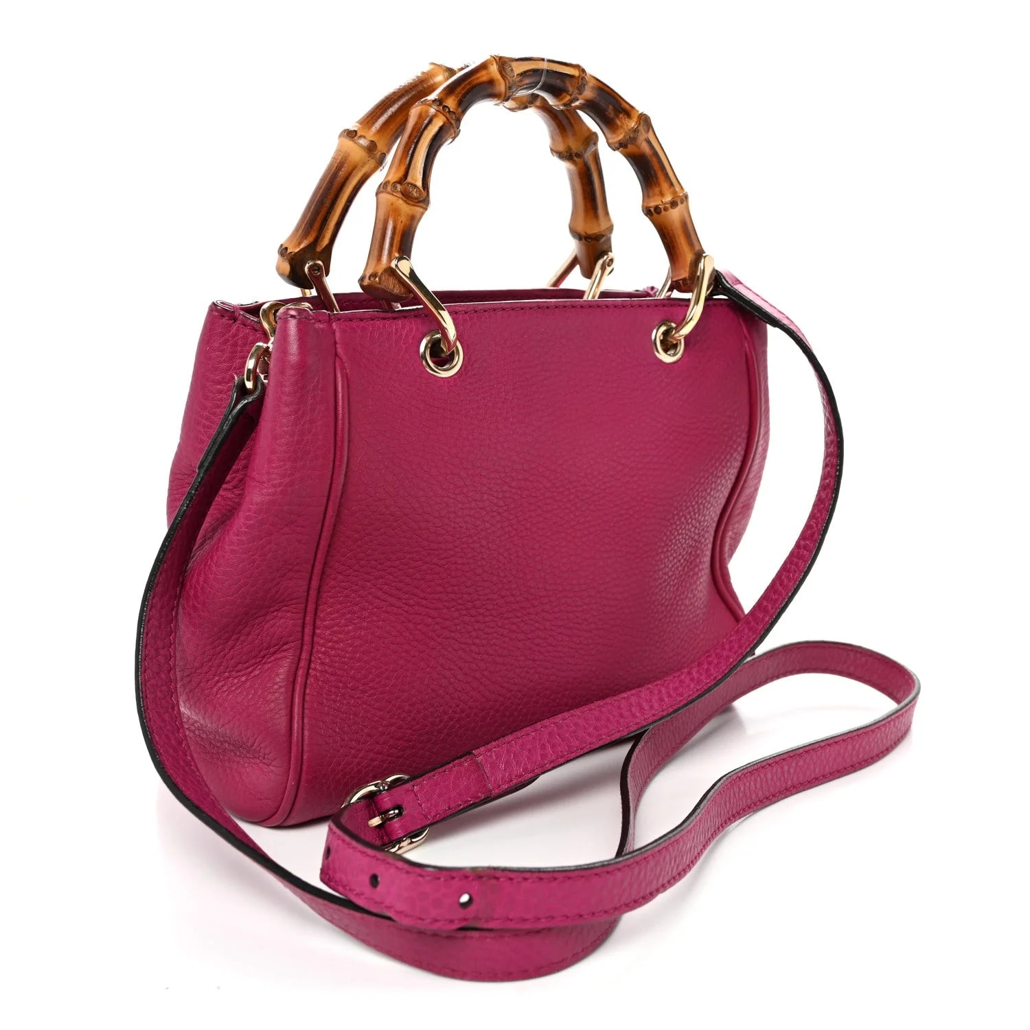Mini Bamboo Shopper Bright Bougainvillea 3