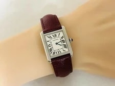 Cartier Tank Solo W1018255 2716 Stainless Steel 24mm Silver Dial Quartz #WJW229 2