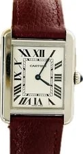 Cartier Tank Solo W1018255 2716 Stainless Steel 24mm Silver Dial Quartz #WJW229 3