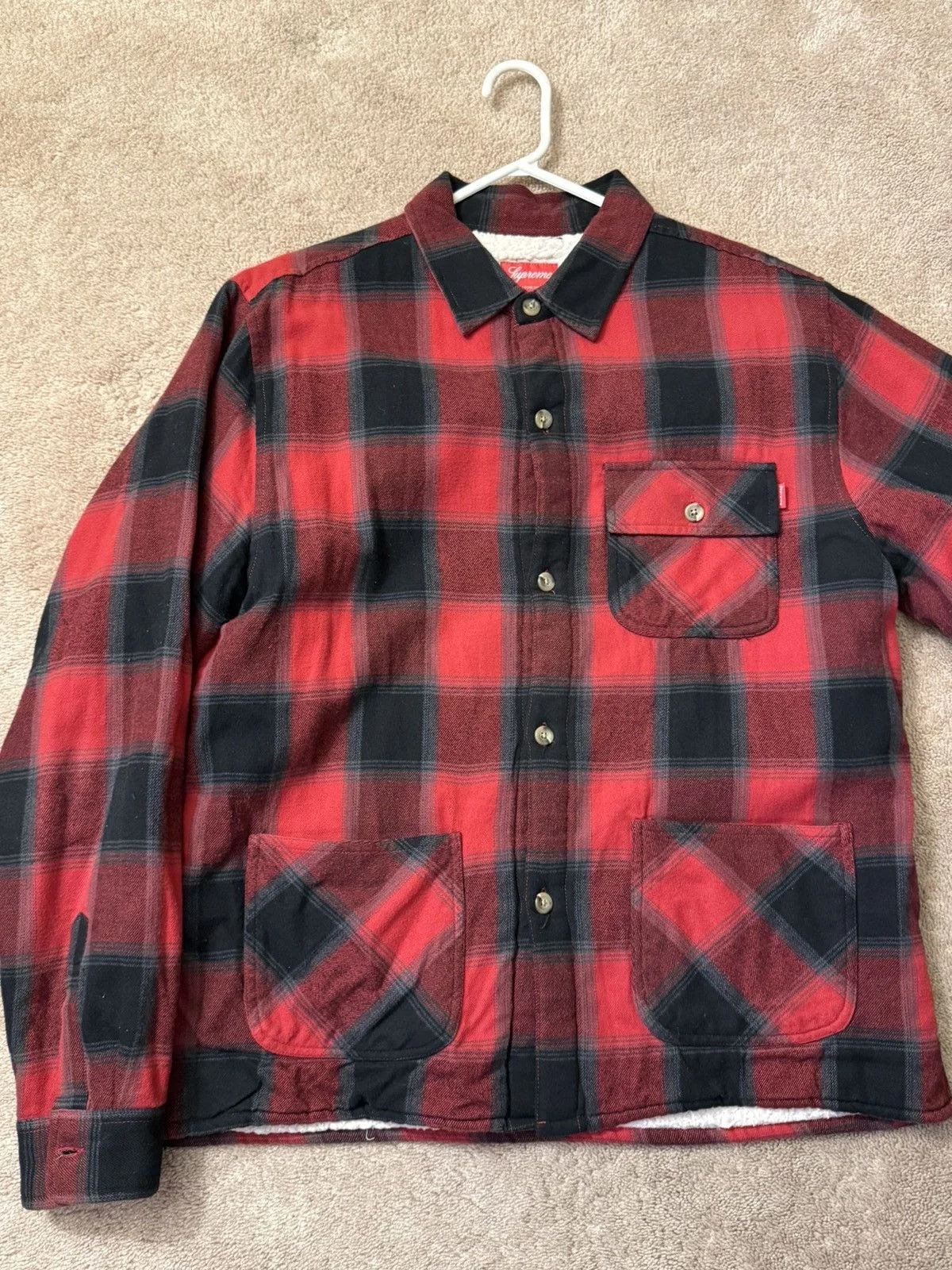 Supreme — Supreme Lined Buffalo Plaid Flannel — streetwear — resale