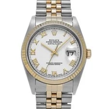 Rolex — Rolex Datejust 16233 36mm Stainless Steel White #WW1783 — Watch — resale