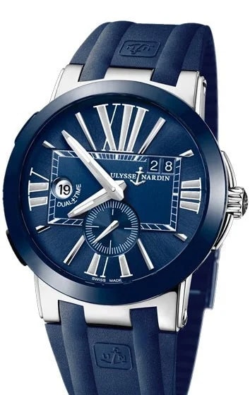 Worldofluxuryus — Ulysse Nardin Executive Dual Time Stainless Steel & Ceramic Wath — Watch — resale