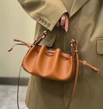 New Fendi Pomodorino Drawstring Bucket Crossbody 2
