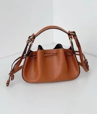 New Fendi Pomodorino Drawstring Bucket Crossbody 4