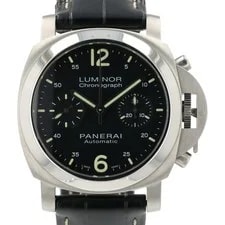 Panerai Luminor Chronograph Black Dial Steel 40mm Automatic ’S PAM00310 2