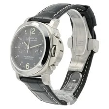 Panerai Luminor Chronograph Black Dial Steel 40mm Automatic ’S PAM00310 3