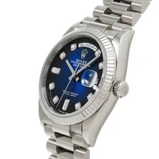 Rolex Day-Date 36 128235A BlueGreen / Diamond Everrose Gold Automatic #W008 2