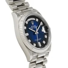 Rolex Day-Date 36 128235A BlueGreen / Diamond Everrose Gold Automatic #W008 3