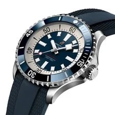 Breitling Superocean 46mm Blue Dial Rubber Strap Automatic A17378 4