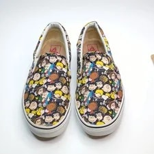 Vans X Peanuts Classic Slip on Charlie Gang 9.5 11 Shoes A4 2