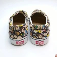 Vans X Peanuts Classic Slip on Charlie Gang 9.5 11 Shoes A4 4